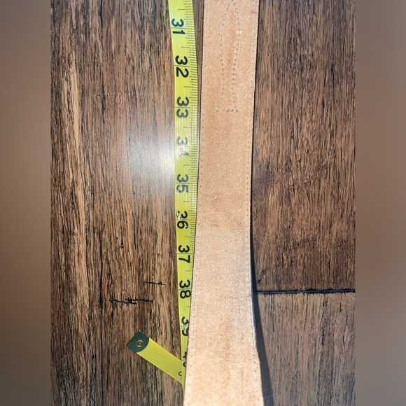 Lizard grab cowhide belt brown belt flower belt country belt southern belt - Picture 14 of 16